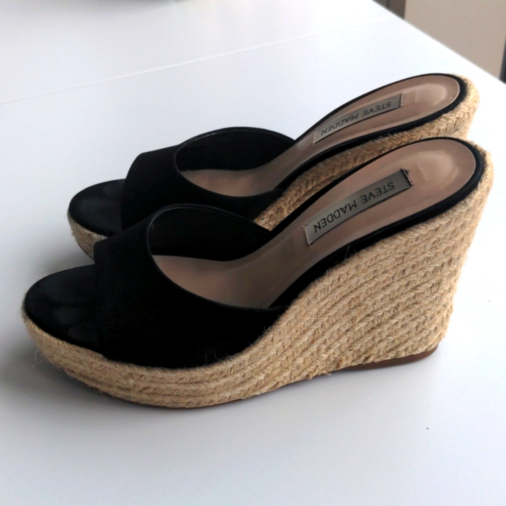 Steve Madden Micah Blk Espadrilles 7.5